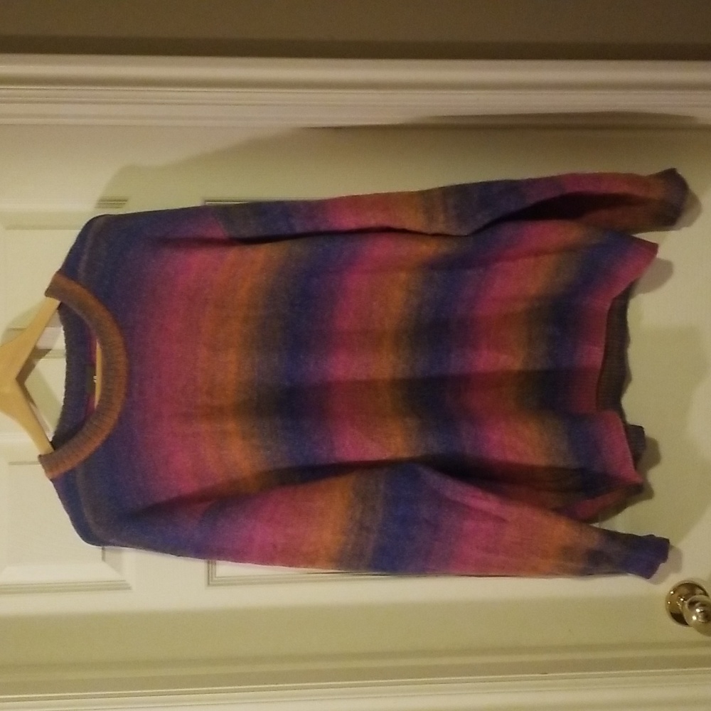 H&M large long colorful sweater